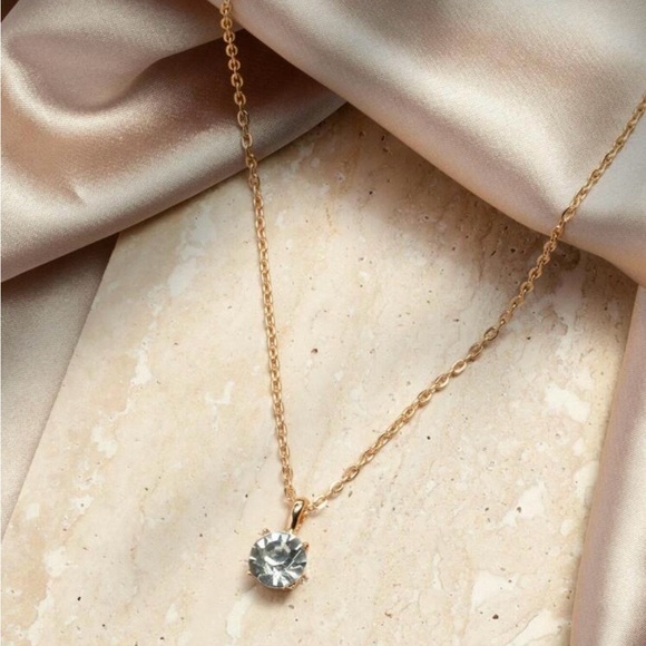 ⚠️Clearance Elegant Gold Necklace with Silver Pendant - Picture 2 of 6